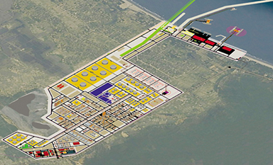 Thi công hạ tầng nhà máy lọc dầu Nghi Sơn